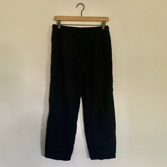 Aritzia The Group Babaton Jimmy Pants Black Lyocell Blend Drawstring Medium - Picture 3 of 8